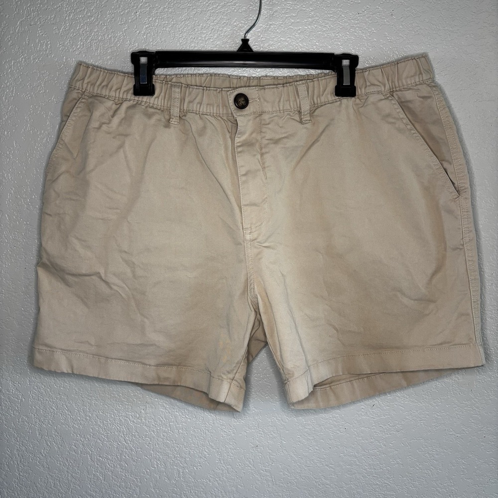 Chubbies Everywear Khaki Shorts Mens  XXL 5.5" Flat Front Stretch Chino Preppy